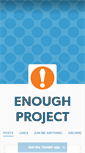 Mobile Screenshot of enoughproject.tumblr.com