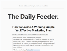 Tablet Screenshot of dailyfeeder.tumblr.com