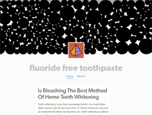 Tablet Screenshot of fluoridefreetoothpasteguide.tumblr.com