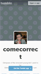 Mobile Screenshot of come-correct.tumblr.com