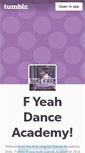 Mobile Screenshot of f-yeahdanceacademy.tumblr.com