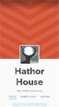 Mobile Screenshot of hathorhouse.tumblr.com