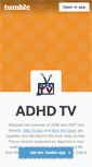 Mobile Screenshot of adhdtv.tumblr.com