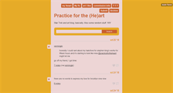 Desktop Screenshot of practicefortheheart.tumblr.com