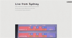 Desktop Screenshot of livefromsyd.tumblr.com