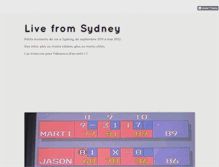 Tablet Screenshot of livefromsyd.tumblr.com