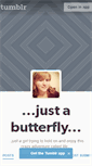 Mobile Screenshot of justabutterfly.tumblr.com