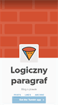 Mobile Screenshot of logicznyparagraf.tumblr.com