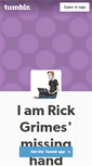 Mobile Screenshot of iamrickgrimesmissinghand.tumblr.com