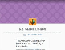 Tablet Screenshot of neibauerdental.tumblr.com