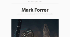 Desktop Screenshot of markforrer.tumblr.com