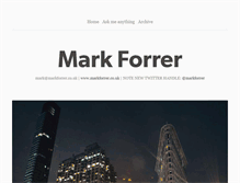 Tablet Screenshot of markforrer.tumblr.com