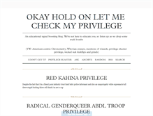 Tablet Screenshot of myprivilege.tumblr.com
