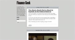 Desktop Screenshot of financegeek.tumblr.com