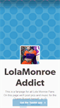 Mobile Screenshot of lolamonroeaddict.tumblr.com