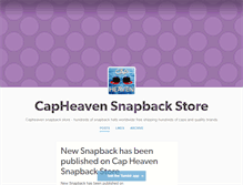 Tablet Screenshot of capheavensnapbackstore.tumblr.com