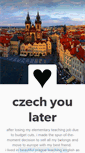 Mobile Screenshot of czechyoulater.tumblr.com