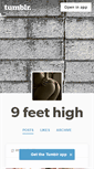 Mobile Screenshot of 9feethigh.tumblr.com
