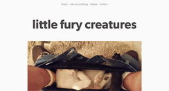 Desktop Screenshot of littlefurycreatures.tumblr.com