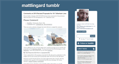 Desktop Screenshot of mattlingard.tumblr.com