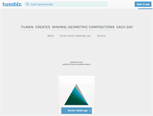 Tablet Screenshot of geometrydaily.tumblr.com