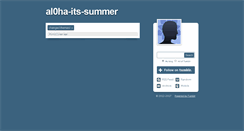 Desktop Screenshot of al0ha-its-summer.tumblr.com