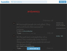 Tablet Screenshot of andyweezy.tumblr.com