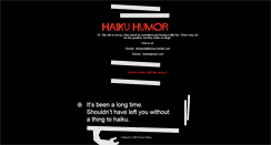 Desktop Screenshot of haikuhumor.tumblr.com