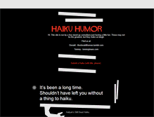 Tablet Screenshot of haikuhumor.tumblr.com