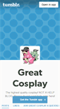 Mobile Screenshot of greatcosplay.tumblr.com