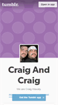 Mobile Screenshot of craigandcraig.tumblr.com