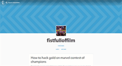 Desktop Screenshot of fistfulloffilm.tumblr.com