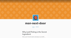 Desktop Screenshot of man-next-door.tumblr.com
