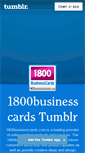 Mobile Screenshot of 1800businesscards.tumblr.com