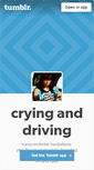 Mobile Screenshot of cryinganddriving.tumblr.com