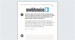Desktop Screenshot of nowhitenoise.tumblr.com