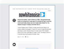 Tablet Screenshot of nowhitenoise.tumblr.com