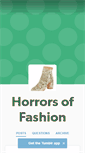 Mobile Screenshot of horrorsoffashion.tumblr.com