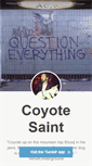 Mobile Screenshot of coyotesaint.tumblr.com