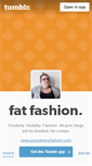 Mobile Screenshot of fatfashion.tumblr.com