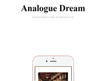 Tablet Screenshot of analoguedream.tumblr.com