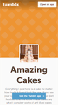 Mobile Screenshot of amazingcakes.tumblr.com