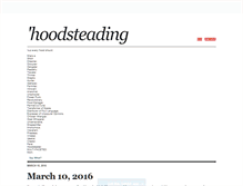 Tablet Screenshot of hoodsteading.tumblr.com