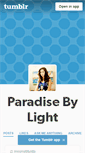 Mobile Screenshot of paradisebylight.tumblr.com
