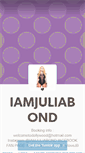 Mobile Screenshot of iamjuliabond.tumblr.com