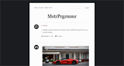 Desktop Screenshot of masterprogrammer.tumblr.com