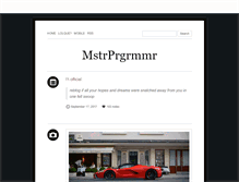 Tablet Screenshot of masterprogrammer.tumblr.com