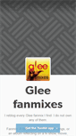 Mobile Screenshot of gleefanmixes.tumblr.com