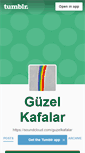 Mobile Screenshot of guzelkafalar.tumblr.com