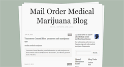 Desktop Screenshot of mail-order-medical-marijuana.tumblr.com